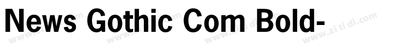 News Gothic Com Bold字体转换